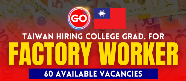 Taiwan Hiring Factory Workers - Sescw.com